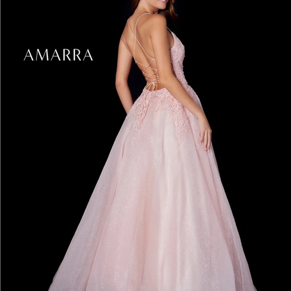 amarra blush pink prom dress - Picture 2 of 8